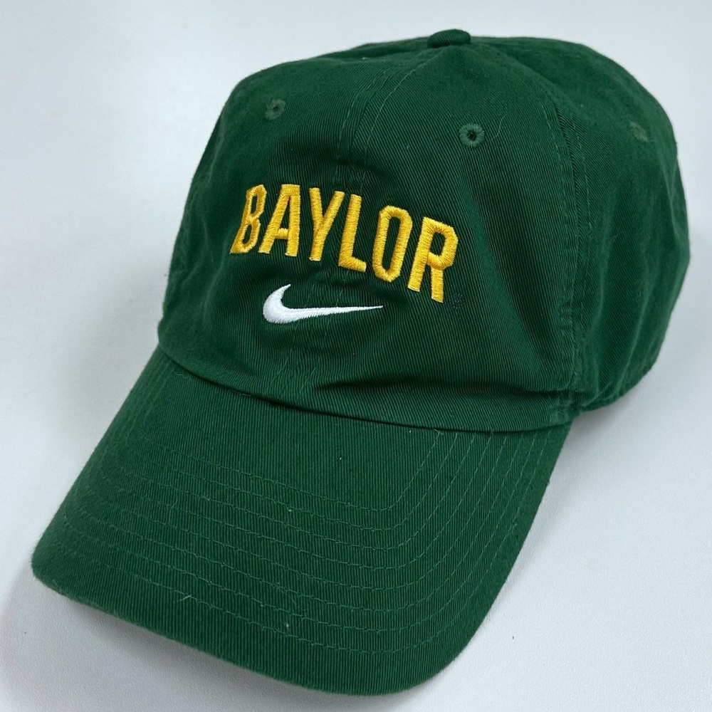 Nike Baylor Bears Heritage 86 StrapBack Dad Hat AV7548-341 Green Waco